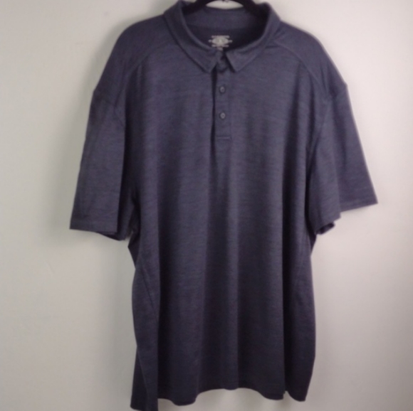 G.H. Bass & Co Charcoal Slate Polo Shirt 2XL - Picture 10 of 11